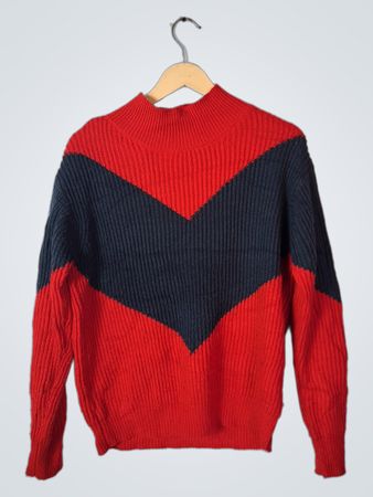 Love by Design Red and Black Sweater