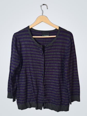Cynthia Rowley Striped Knit Cardigan