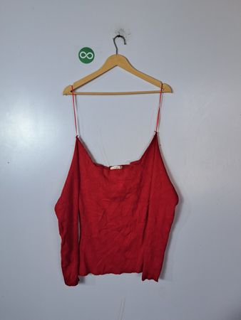 Intempo Red Long-Sleeve Cami Top