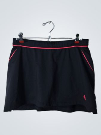 Black Skirt with Red Accents