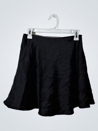Forever 21 Black Satin Mini Skirt
