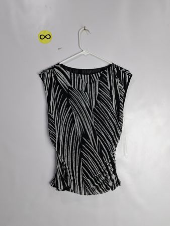 Black and White Striped Top