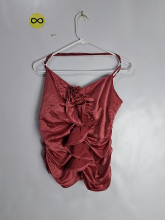 Red Satin Bodysuit