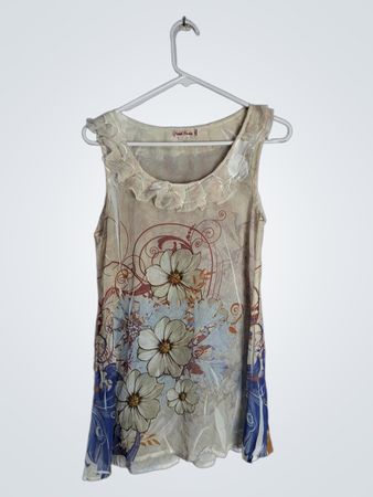 Casual Freedom Floral Sleeveless Top