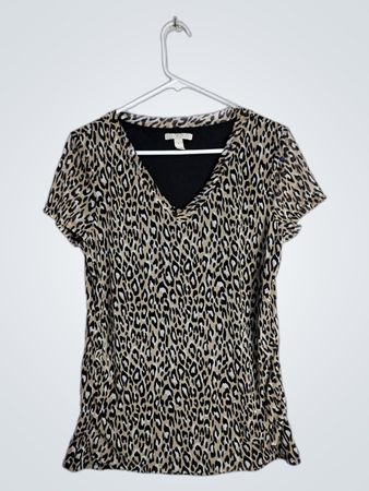 Dana Buchman Leopard Print Top