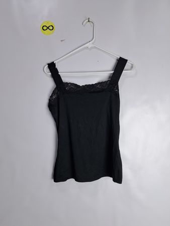 Black Lace Trim Camisole