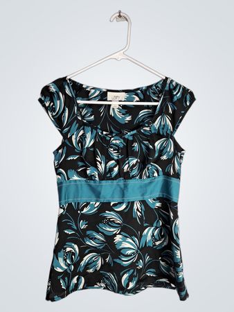 Ann Taylor Loft Floral Print Sleeveless Blouse