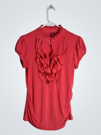heartsoul Pink Ruffled Blouse