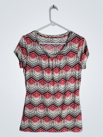 WORTHINGTON Geometric Print Blouse