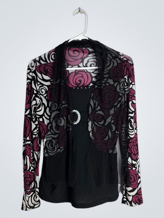 Blouse with Floral Pattern