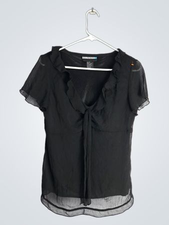 Black Sheer Blouse