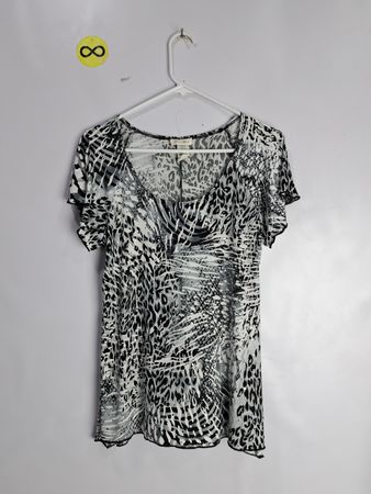 Brittany Black Animal Print Blouse