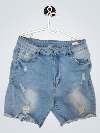 Unbranded Distressed Light Wash Denim Shorts