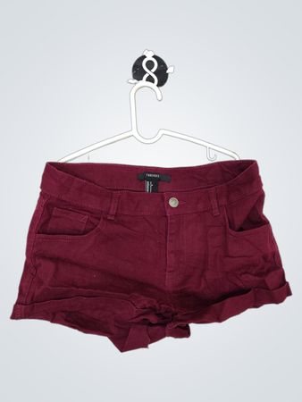 Forever 21 Burgundy Corduroy Shorts