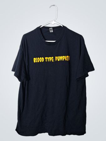Gildan Blood Type Pumpkin Graphic T-Shirt