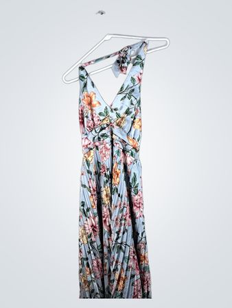 Floral Gray Dress