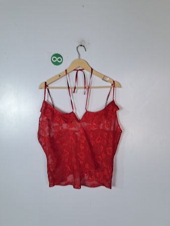 Red Lace Camisole
