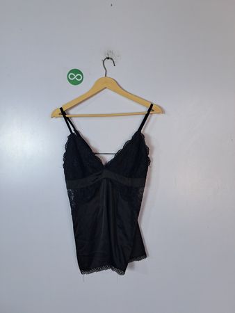 Unbranded Black Lace Camisole Top