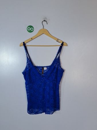 Blue Lace Camisole