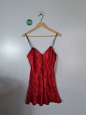 Red Satin Dress