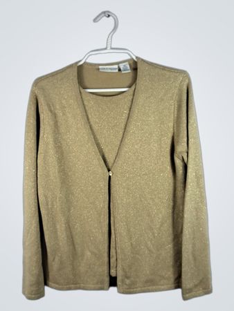 Croft & Barrow Petite Gold Cardigan