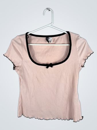 H&M Ribbed Square Neck Cami Top