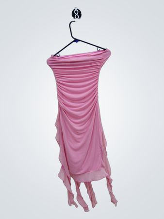Pink Ruched Dress