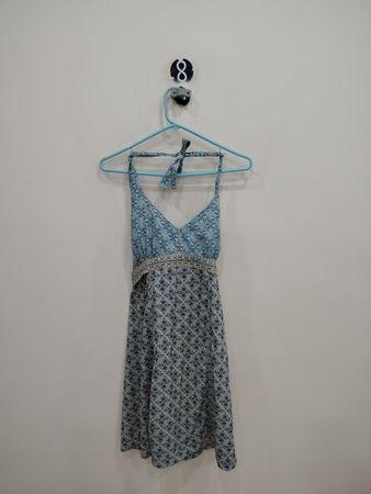 Blue Patterned Dress