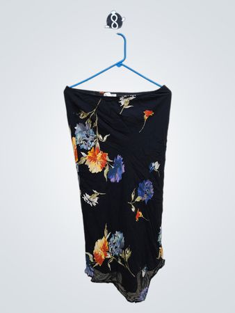 Lapis Floral Skirt