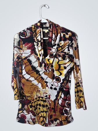 Cleo Butterfly Print Blouse