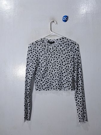 Glassons Cropped Floral Mesh Top