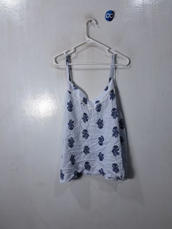 Tahari Sleeveless Striped Floral Cami Top