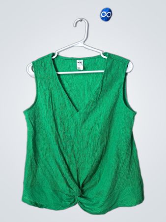 Green Sleeveless Top