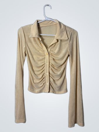 Women's Long Sleeve Ruched Blouse