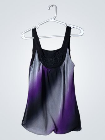 Purple and Black Gradient Tank Top