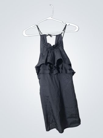 Black Ruffled Jumpsuit
