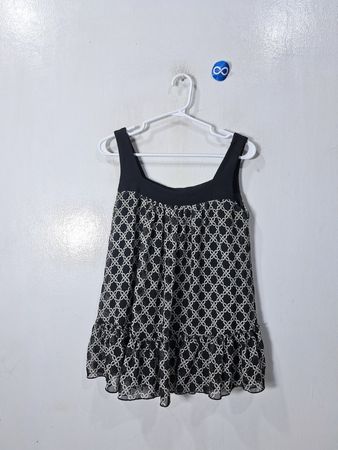 Janette Black and White Dress