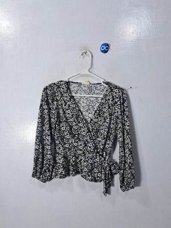 Meraki Floral Wrap Blouse