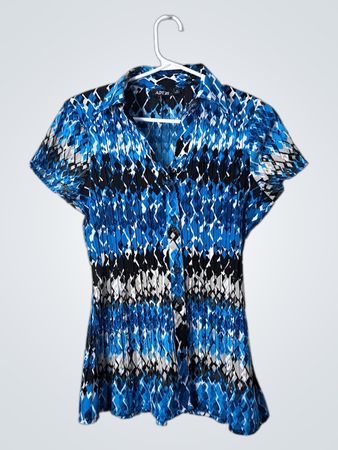 APT 9 Blue Patterned Top