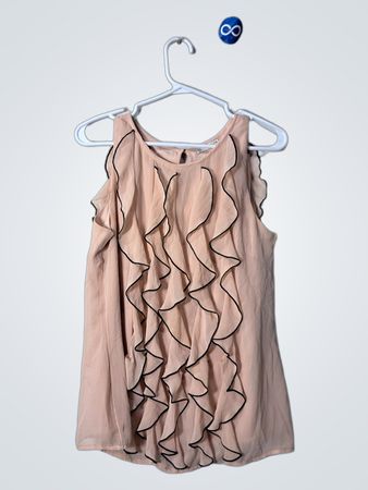 Peach Ruffled Top
