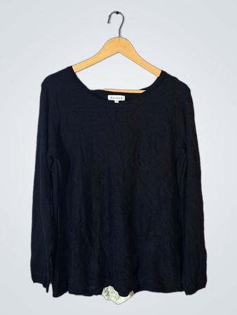 Society 8 Black Long Sleeve Top