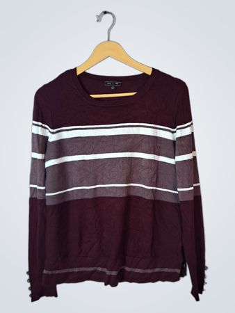 Lety & Me Striped Long-Sleeve Top