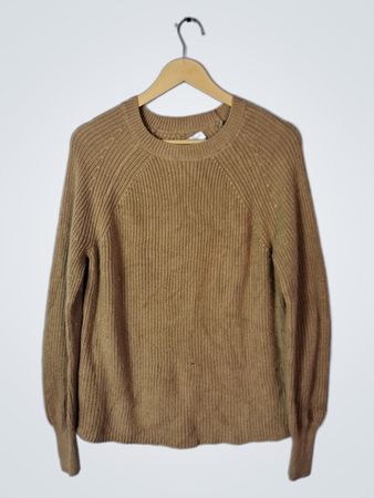Jessica Simpson Beige Crewneck Knit Sweater