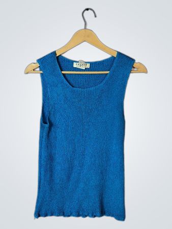 Blue Knit Top