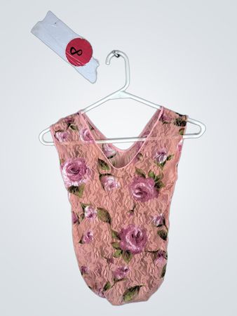 Pink Floral Lace Bodysuit