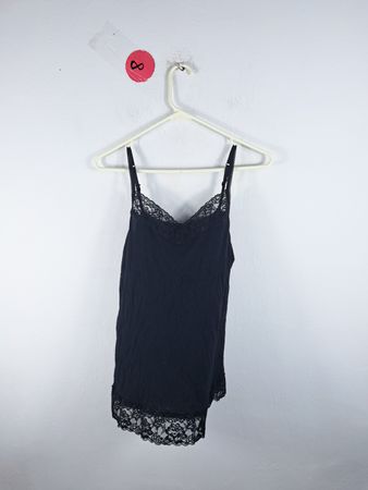 Black Lace Trim Cami