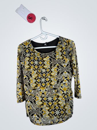 Alfani Floral Pattern 3/4 Sleeve Top