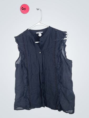 Black Sheer Sleeveless Top
