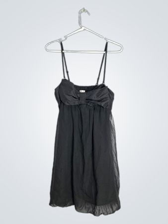 Xhilaration Black Chiffon Mini Dress