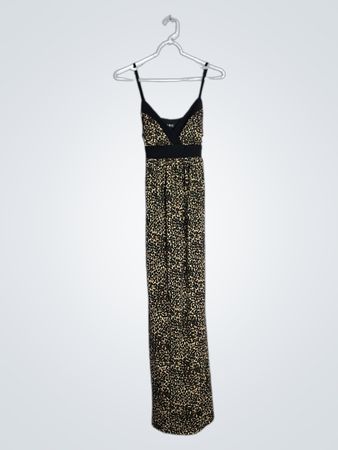 MSK Leopard Print Maxi Dress
